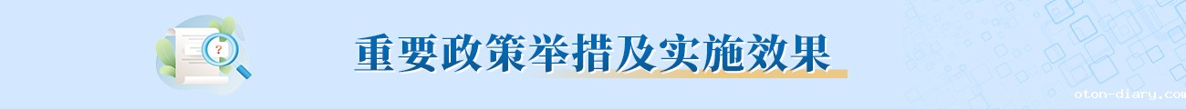 重要政策举措及实施效果